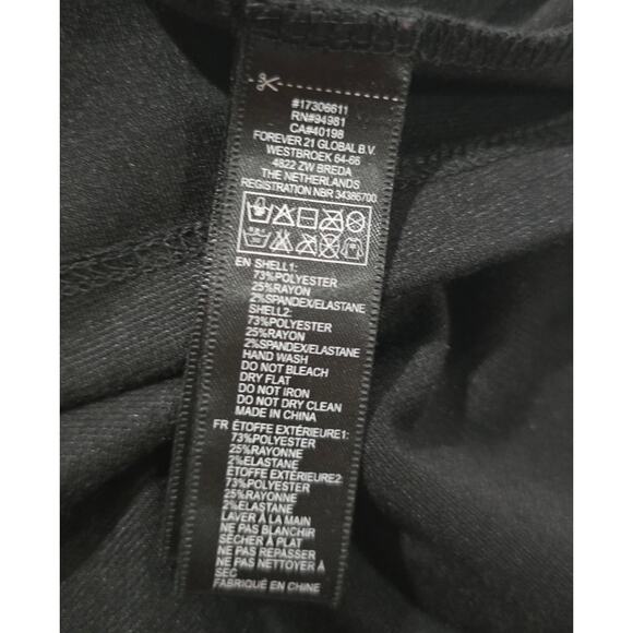 Forever 21+ Blue & Black Colorblock Dress Women’s XL | Long Sleeve Zip accent - Picture 6 of 9